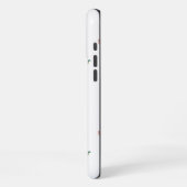 Seamless Red Floral Ditsy Pattern Transparent  iPhoneケース (左側面)