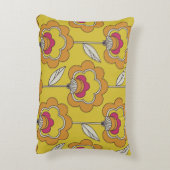 seamless retro floral pattern アクセントクッション (裏面(縦))