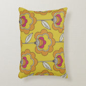 seamless retro floral pattern アクセントクッション (正面(垂直))