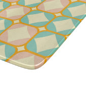 Seamless retro pattern with rounded squares カッティングボード (角)