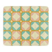 Seamless retro pattern with rounded squares カッティングボード (正面)