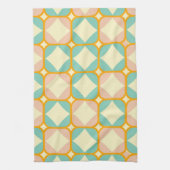 Seamless retro pattern with rounded squares キッチンタオル (縦)
