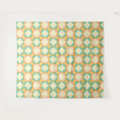 Seamless retro pattern with rounded squares タペストリー (正面(横))