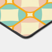 Seamless retro pattern with rounded squares デスクマット (コーナー)