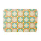 Seamless retro pattern with rounded squares バスマット (正面)
