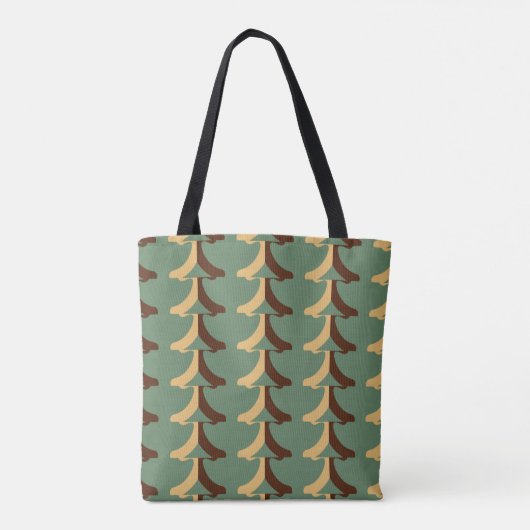Seamless retro pattern with vertical elements. abs トートバッグ (裏面)