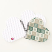 Seamless Scandinavian Christmas tree pattern ノートブック (内部)