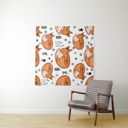 Seamless scandinavian pattern. kids background wit タペストリー (インサイチュ(横))