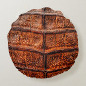 Seamless snake skin texture. Fashion tropical rept ラウンドクッション (裏面)