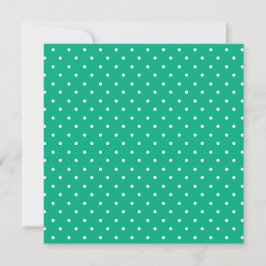 Seamless solid teal polka dot pattern サンキューカード