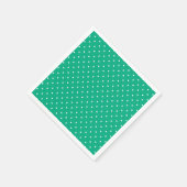 Seamless solid teal polka dot pattern スタンダードカクテルナプキン (角)