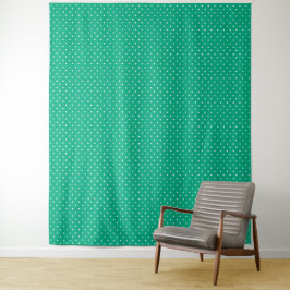 Seamless solid teal polka dot pattern タペストリー