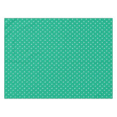 Seamless solid teal polka dot pattern テーブルクロス (正面(横))