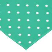 Seamless solid teal polka dot pattern テーブルクロス (アングル)