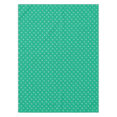 Seamless solid teal polka dot pattern テーブルクロス (正面)