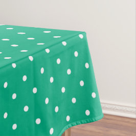 Seamless solid teal polka dot pattern テーブルクロス