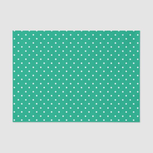 Seamless solid teal polka dot pattern 薄葉紙 (正面)