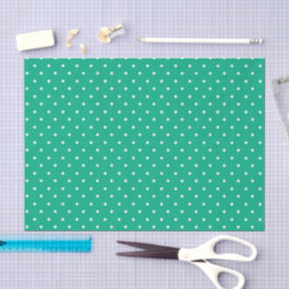 Seamless solid teal polka dot pattern 薄葉紙