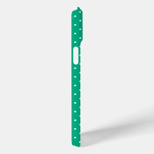 Seamless solid teal polka dot pattern Case-Mate iPhoneケース (裏面 / 右)