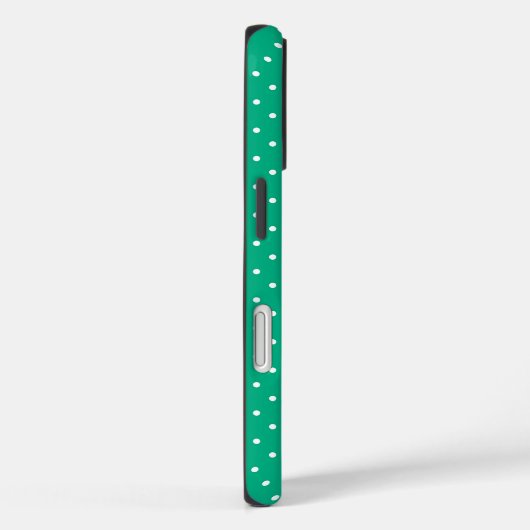 Seamless solid teal polka dot pattern Case-Mate iPhoneケース (裏面 / 右)