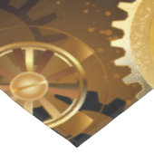 Seamless Steampunk Brass Gears テーブルクロス (アングル)