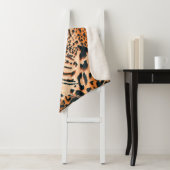 Seamless tiger, leopard and jaguar. Seamless textu シェルパブランケット (インサイチュ)