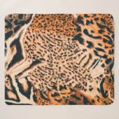 Seamless tiger, leopard and jaguar. Seamless textu シェルパブランケット (正面(横))