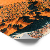 Seamless tiger, leopard and jaguar. Seamless textu ポスター (角)