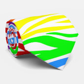 Seamless Tiger Rainbow animal print ネクタイ (ロール)