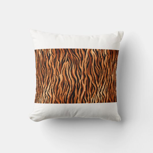 seamless tiger skin pattern. hand drawn クッション (正面)