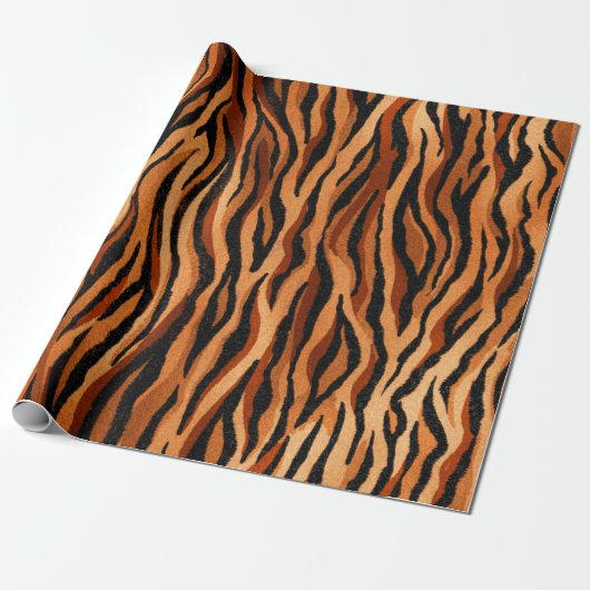 seamless tiger skin pattern. hand drawn ラッピングペーパー (アンロールド)