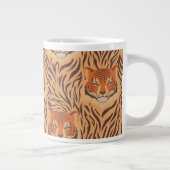 Seamless tiger stripe pattern ジャンボコーヒーマグカップ (右)