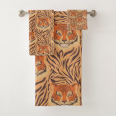Seamless tiger stripe pattern バスタオルセット (インサイチュ)