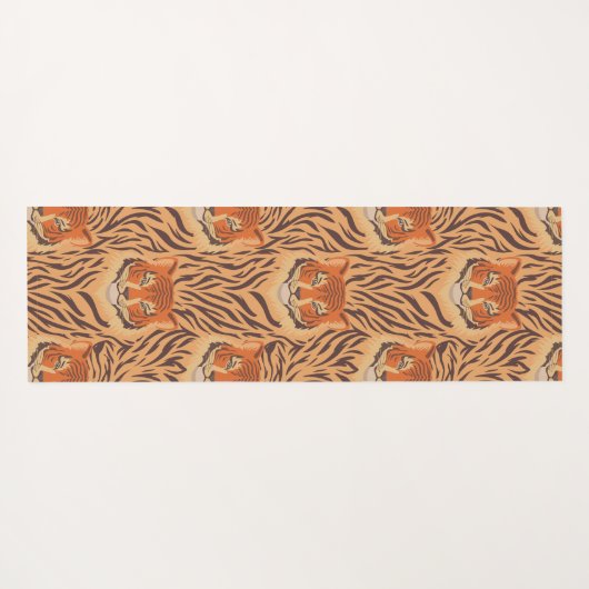 Seamless tiger stripe pattern ヨガマット (裏面(横))