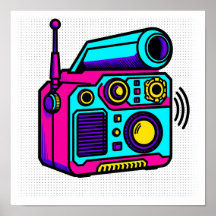 Seamless Tiling Pop Art Block Fabric and Wrapping 