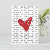 Seamless Tiny Hearts Happy Valentine's Day  シーズンカード (スタンド正面)