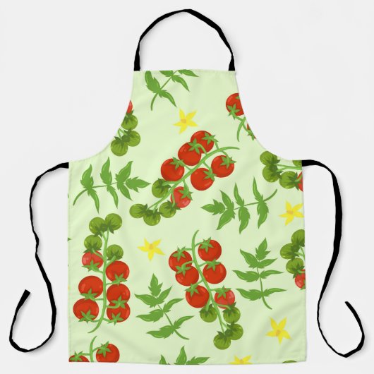 Seamless tomato pattern. Vegetable print. Vintage  エプロン (正面)