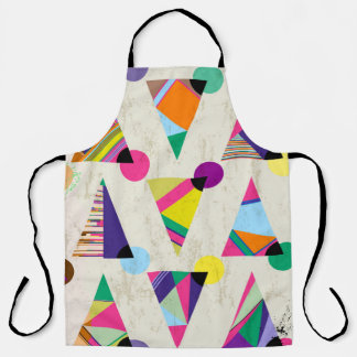 seamless triangle pattern background, hipster retr エプロン