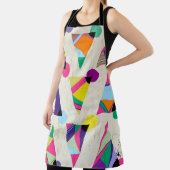 seamless triangle pattern background, hipster retr エプロン (インサイチュ)