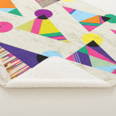 seamless triangle pattern background, hipster retr シェルパブランケット (3/4)