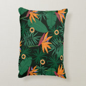 Seamless tropic pattern with strelitzia flowers an アクセントクッション (裏面(縦))
