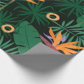 Seamless tropic pattern with strelitzia flowers an ラッピングペーパー (角)