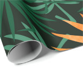 Seamless tropic pattern with strelitzia flowers an ラッピングペーパー (ロールコーナー)