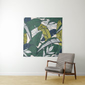 Seamless tropical pattern with banana leaves. Hand タペストリー (インサイチュ)
