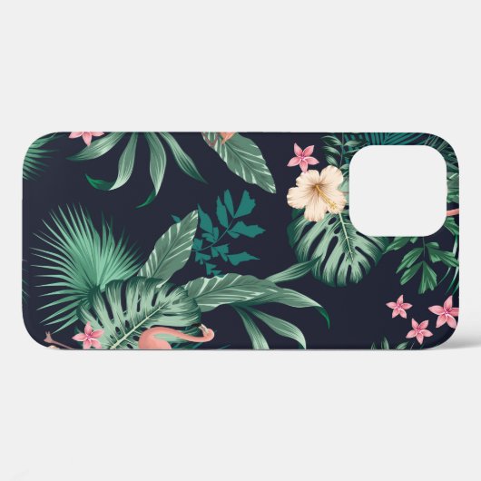  seamless tropical pattern with lush foliage, flow Case-Mate iPhoneケース (裏面 (横))