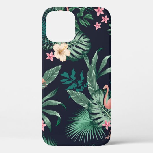  seamless tropical pattern with lush foliage, flow Case-Mate iPhoneケース (裏面)