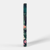 seamless tropical pattern with lush foliage, flow iPhoneケース (右側面)