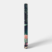 seamless tropical pattern with lush foliage, flow iPhoneケース (左側面)