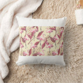 Seamless tropical pattern with pink flamingo, leav クッション (ブランケット)