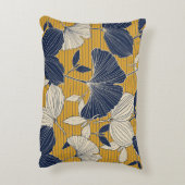 Seamless tropical plant and leaf pattern backgroun アクセントクッション (裏面(縦))